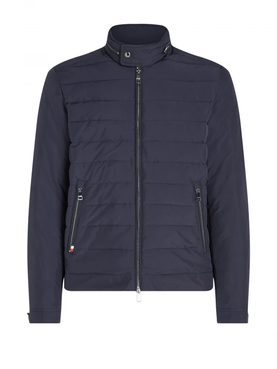 Racer-style jacket with full zip