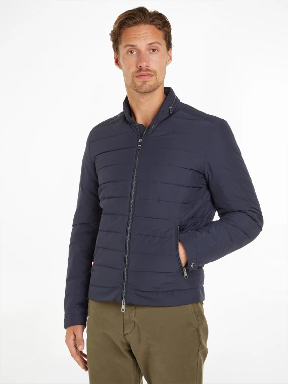 Racer-style jacket with full zip