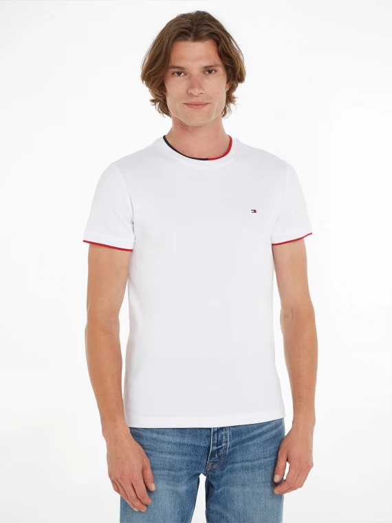 T-shirt bianca con mini logo