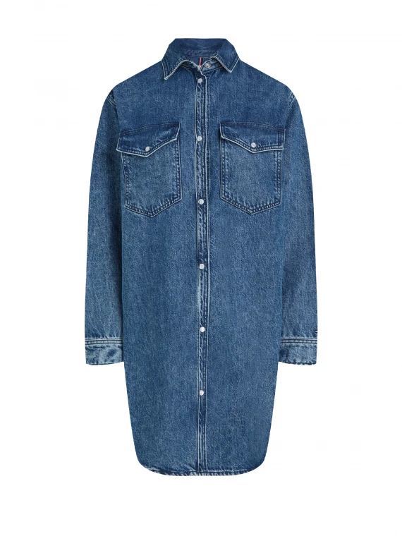 Abito camicia lungo denim - Taglia 34 - Tommy Hilfiger