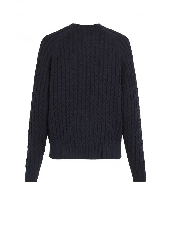 Relaxed-fit sweater in woven knit