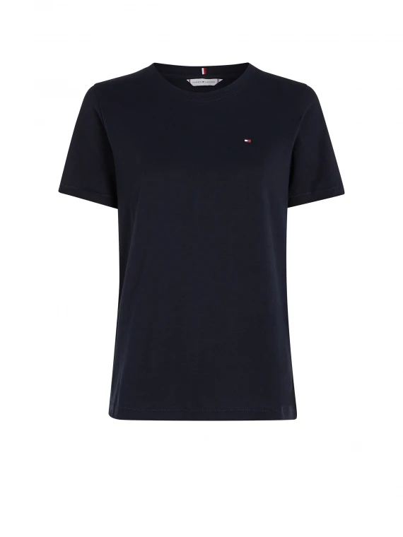 T-shirt blu navy con mini logo