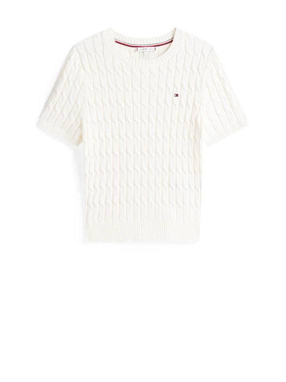 Knitted T-Shirt in ivory