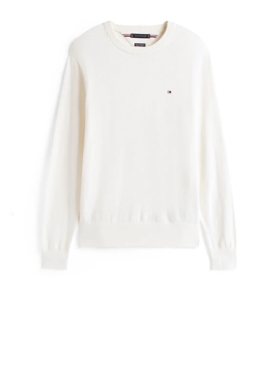 Ivory long-sleeved shirt with logo