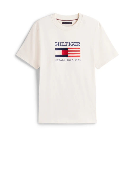 T-Shirt avorio con stampa