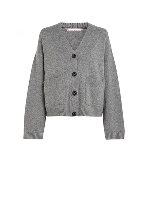 Gray cardigan with buttons