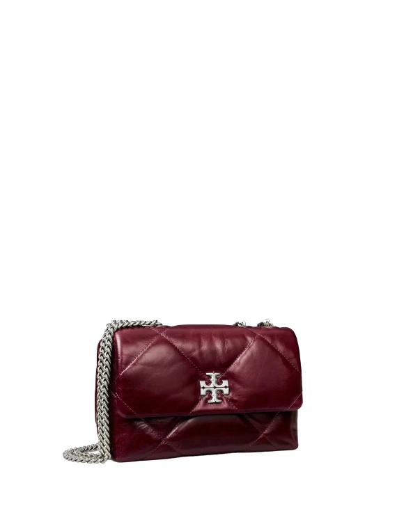Small Kira Diamond Quild Red Leather Bag