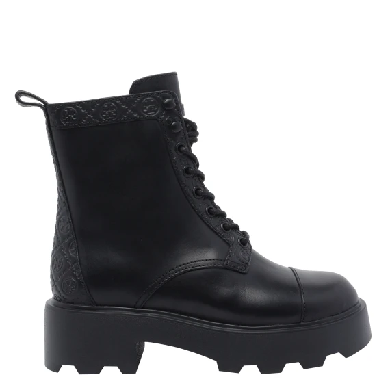 T MONOGRAM ANKLE BOOTS