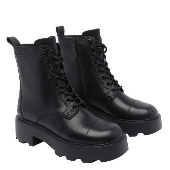 T MONOGRAM ANKLE BOOTS