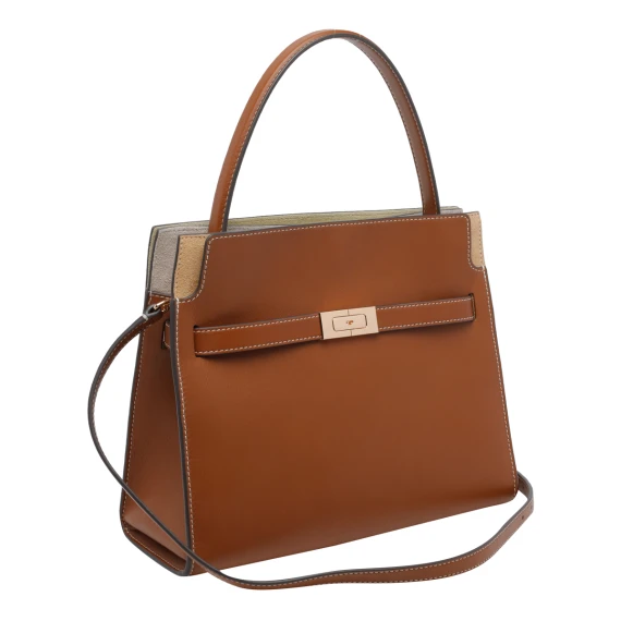 Brown Small Double Lee Radziwill Handbag