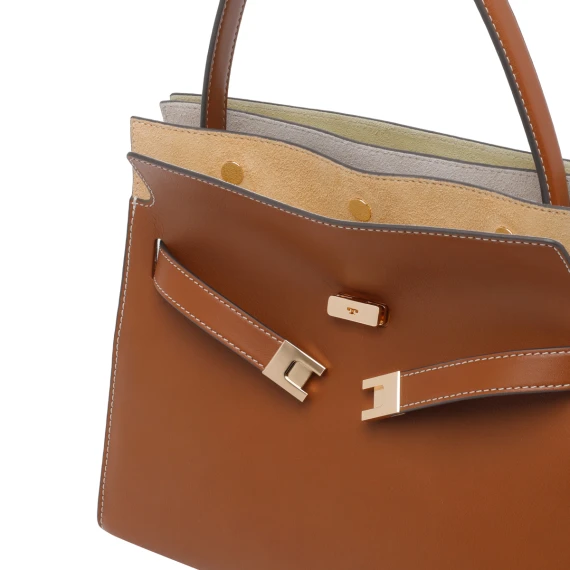 Brown Small Double Lee Radziwill Handbag