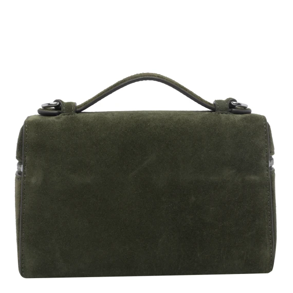 Romy Suede Slim Top Handle