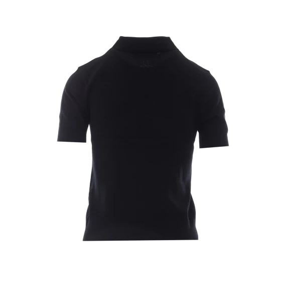 T-shirt e Polo nero Tory Burch