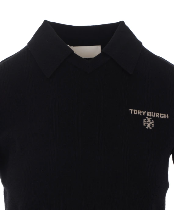 T-shirt e Polo nero Tory Burch