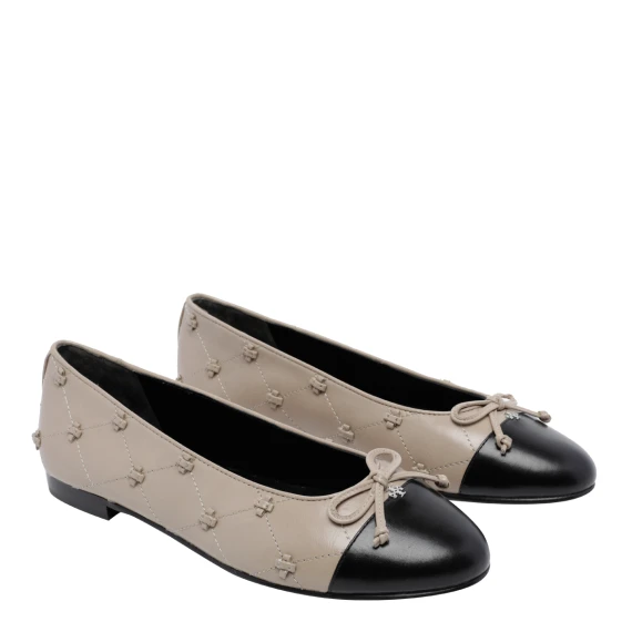 Bunny beige ballet flats Tory Burch