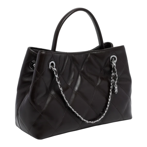 Small black calf leather handbag Tory Burch