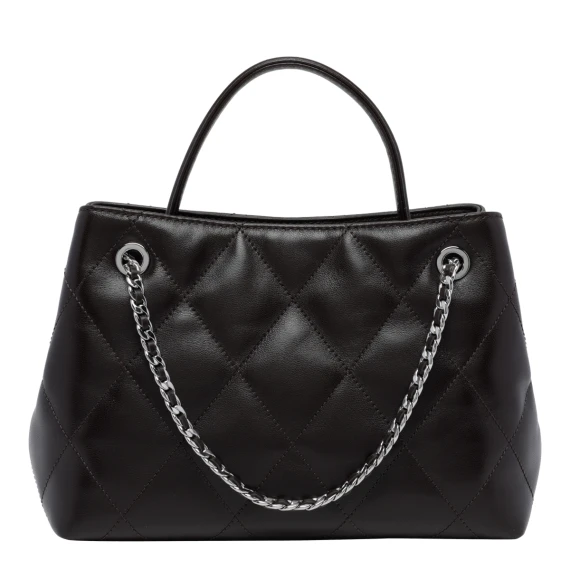 Small black calf leather handbag Tory Burch