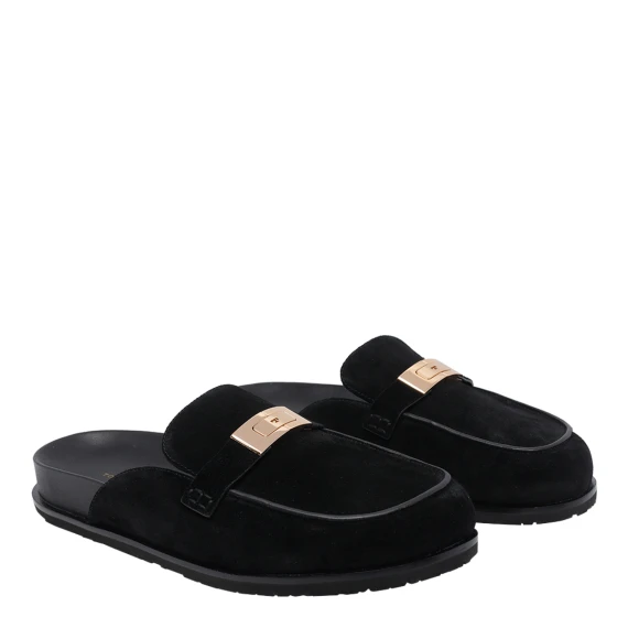 Black Leelee mules Tory Burch