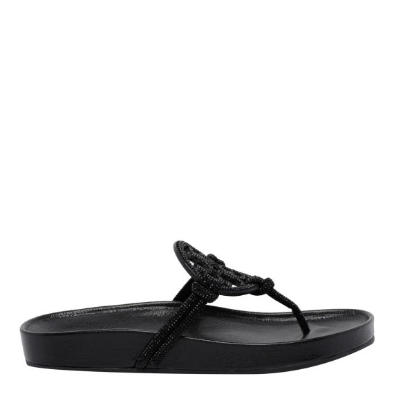 Miller Cloud Knotted Pave flip flops Tory Burch