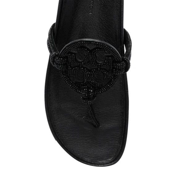 Miller Cloud Knotted Pave flip flops Tory Burch
