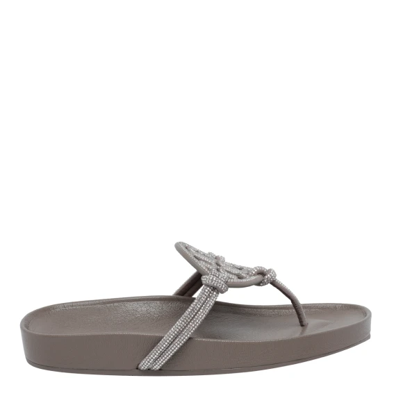 Grey Miller Cloud Flip Flops Tory Burch