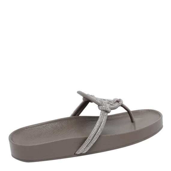 Grey Miller Cloud Flip Flops Tory Burch
