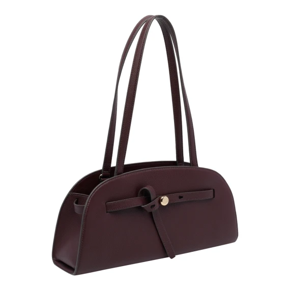 Dark Carmine Romy East West Shoulder Bag Tory Burch
