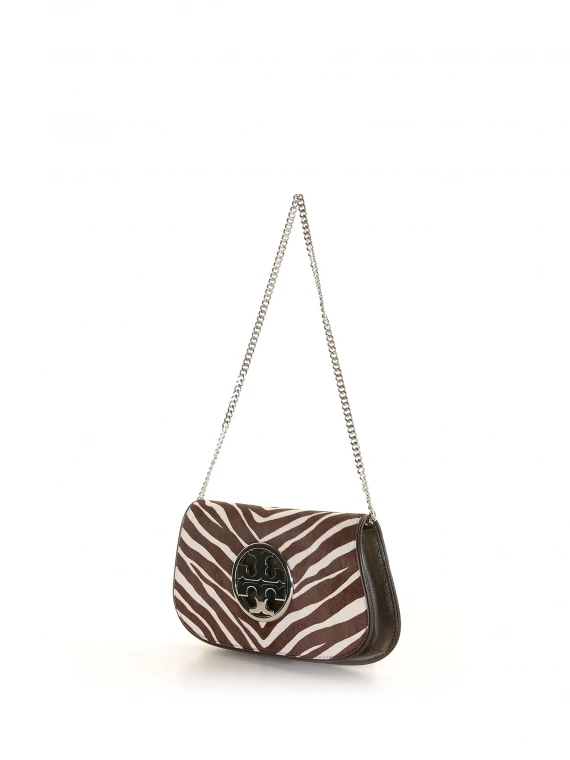 Reva zebra shoulder bag