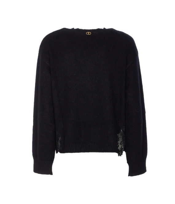 LACE DETAIL SWEATER