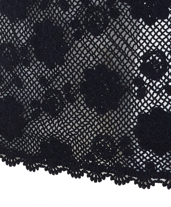 Abito corto nero in maglia Twin-set