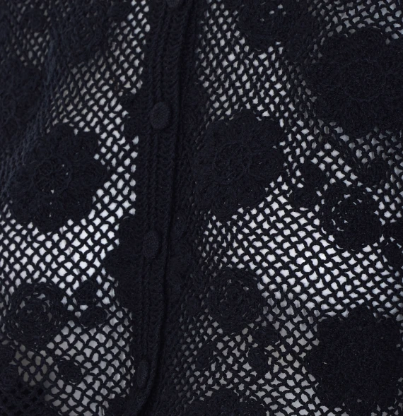 Black cropped knit jacket Twin-set