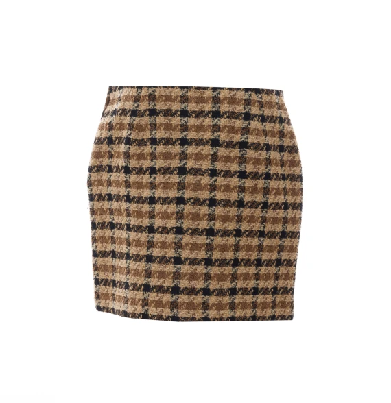 Check Mini Skirt