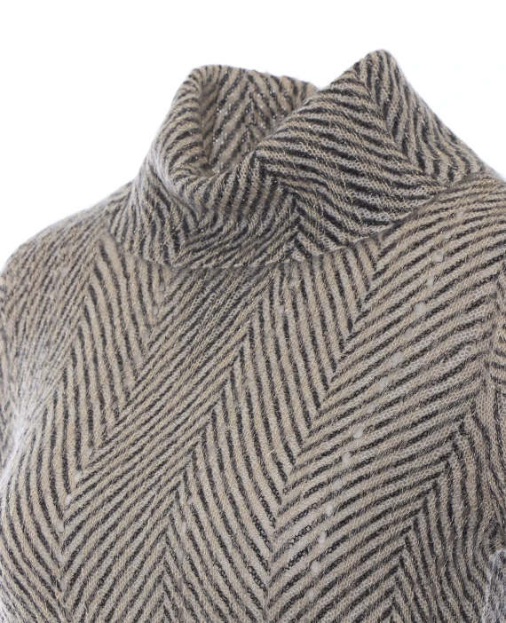 Grey high-neck sweater Twin-set