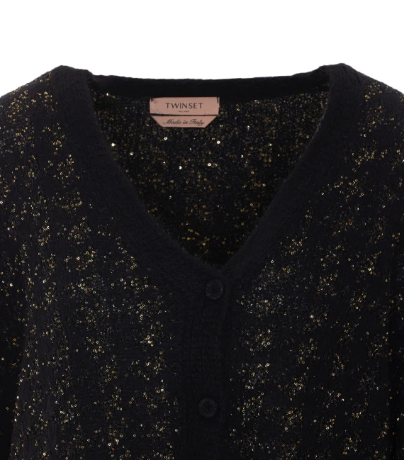 Black sequin cardigan Twin-set