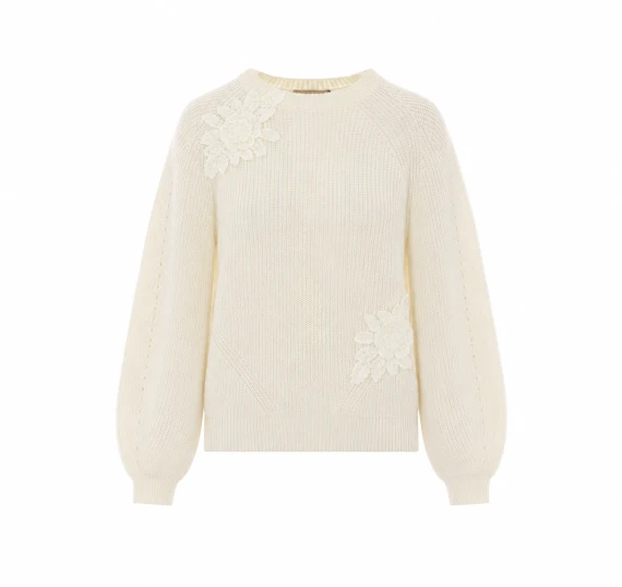 Maglia girocollo bianca