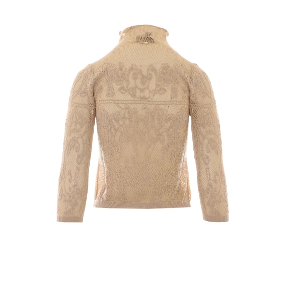 Maglia a collo alto beige Twin-set