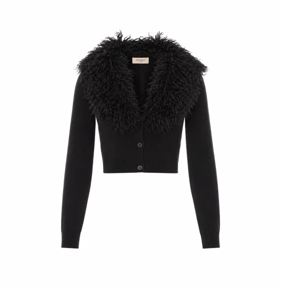 Cardigan nero corto Twin-set