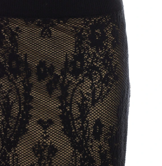 Black midi lace skirt Twin-set