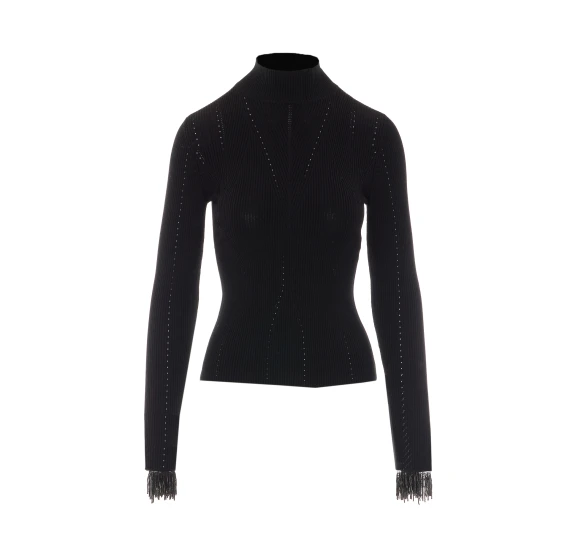 Maglia nera a collo alto Twin-set