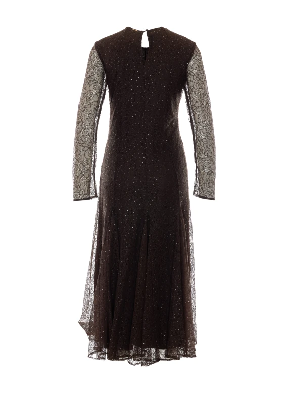 Abito lungo marrone Twin-set
