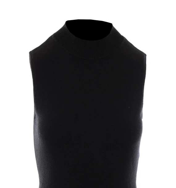 Abito lungo nero smanicato Twin-set
