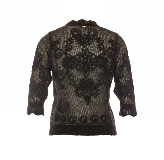 Twinset Black Knitted T-Shirt Twin-set