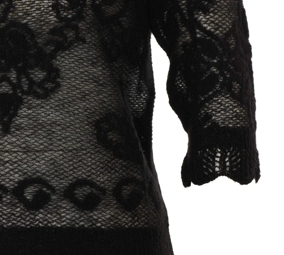 Twinset Black Knitted T-Shirt Twin-set