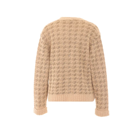 Beige knitted cardigan Twin-set