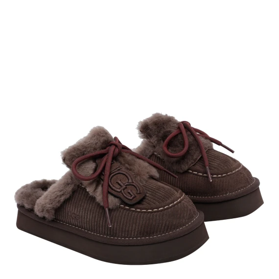 Dark brown suede mules UGG