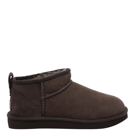 Stivaletti in camoscio marrone scuro