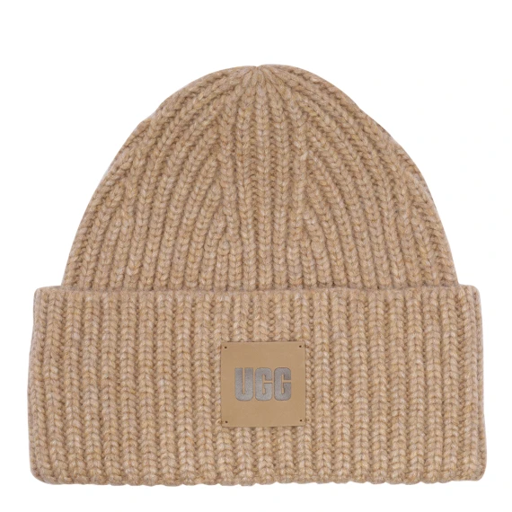 Cappello a cuffia U Chunky Rib cammello UGG