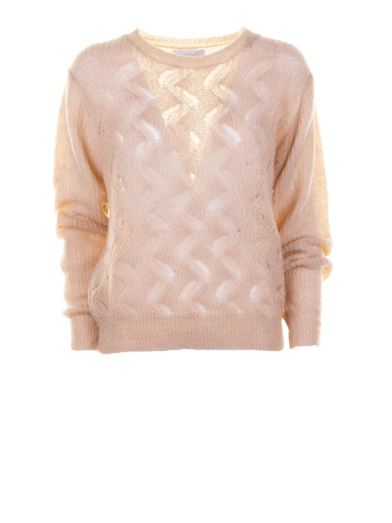 Maglia girocollo in mohair