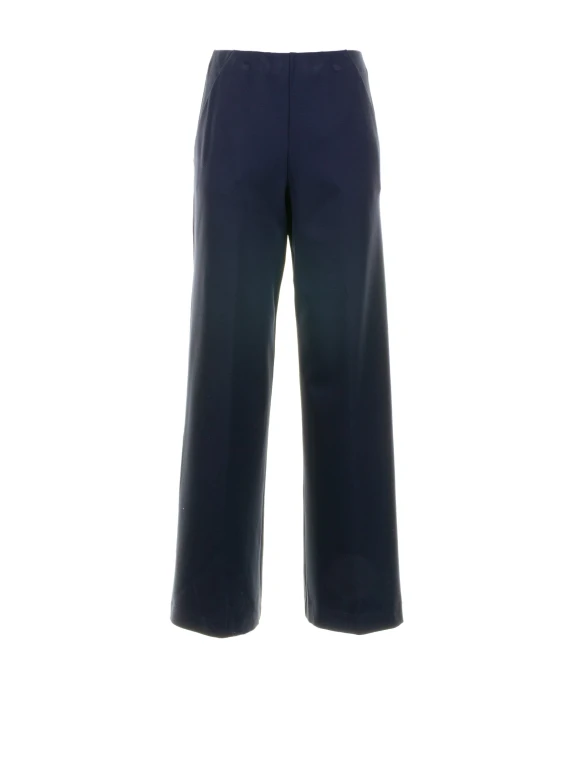 Pantalone blu punto milano donna