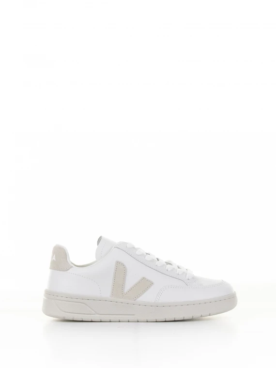 V-12 sneaker in leather and suede for women